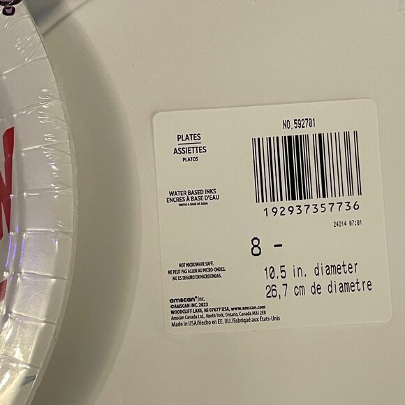 Dr. Seuss & The Grinch Paper Plates! 10.5", 2 sets of 8, NWT - Picture 7 of 7